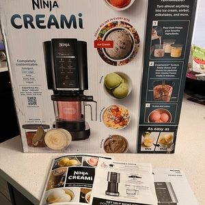 Ninja creami with all packaging and accessories